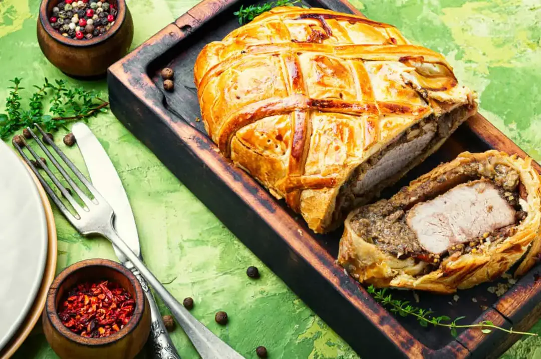 Homemade beef Wellington