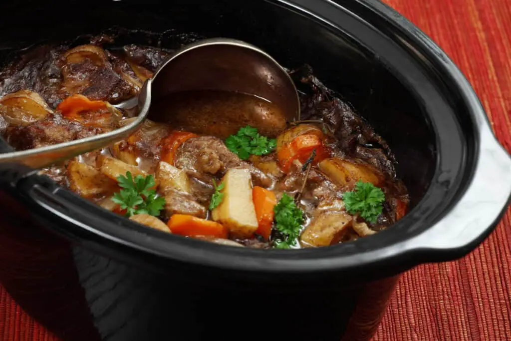 Beef stew with potatoes and carrots